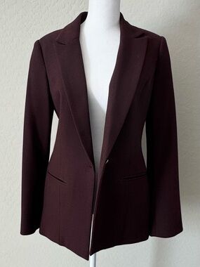 White House Black Market Deep Burgundy Blazer